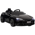 HOMCOM Audi RS e-tron GT Licensed Electric Cars for Kids Electric Ride-ons 12V Battery Powered Toy w/Remote Control Music, for 3-5 years, Black