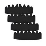 15PCS Black Baseball Caps Inserts Shapers Flexible Washable Reusable Hat Liner Cap Fitter Inserts Felt Hat Sweat Liner Hat Support Brim Hat Crown for Snapback Caps Fitted Caps Ball Sports Caps, Black,