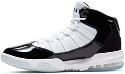NIKE Jordan Max Aura Men's Trainers Sneakers Basketball Shoes AQ9084 (Black/White-White 011) UK9.5 (EU44.5) (AQ9084-011)