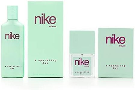 NIKE - A Sparkling Day, Colonia Mujer, Promoción 75 ml + 30 ml, Pack 2 Productos, Perfume Formato Spray, Eau de Toilette Natural y Femenina, Aroma Floral Oriental, Fragancia Dulce, Alegre y Duradera