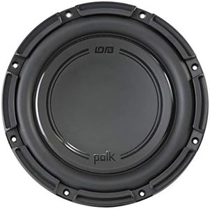 Polk Audio DB1042 SVC - DB+ Series 10" Shallow Subwoofer for Marine/Car Sound System, 30Hz-200Hz Frequency Response, Single 4-Ohm Voice Coils & Polypropylene Woofer Cone