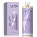 SAVILAND Acrylic Nail Liquid – 240ML Nail Liquid for Acrylic Powder System & Acrylic Brush, Nail Extension & Carving EMA Formula Non-Yellowing for Home DIY Nail Salon