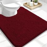 OLANLY Toilet Rugs U-Shaped 24x20, 