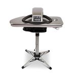 Speedypress SteamRise 8000 Heavy Duty Steam Ironing Press | 81cm Pressing Surface | Bottom-Up Steam Technology | Free Iron Attachment + Anti-Scale Filter | With Stand | 2200S | Silver