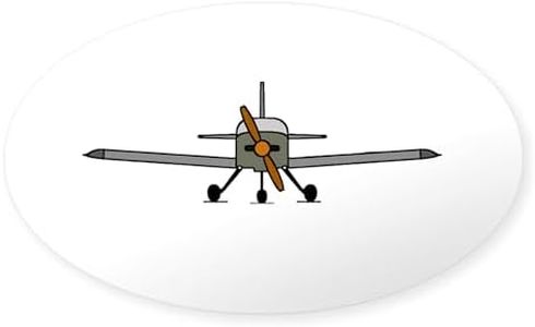 CafePress Airplane Sticker Oval Bumper Sticker Car Decal