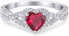 Blue Apple Co. Heart Promise Ring I