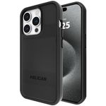 Pelican Protector Series - iPhone 15 Pro Case 6.1" [Compatible with MagSafe] Magnetic Phone Case with Anti-Scratch Tech [16ft MIL-Grade Drop Protection] Protective Cover for iPhone 15 Pro - Black