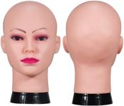 Professional Cosmetology Bald Mannequin Head for Making up,Making Wigs, Wigs,Glasses with Free Table Clamp (12-A)
