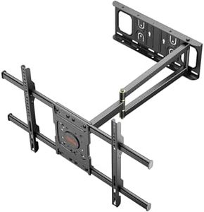 WHYFONE Corner TV Wall Mount,Long Arm TV Mount with 25.6 inch Extension,Full Motion TV Mount Swivel and Tilt Heavy Duty,90 Degree TV Wall Mount,Fit 32-70''TV, Load 77lbs,Max VESA 600x400mm by