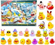 Rubber Duck Advent Calendar 2024-24 Rubber Duck Advent Calendar 2024 For Kids, Rubber Duck Bath Toys 24 Days Christmas Countdown Calendar 2024, Christmas Toys Gi-fts For Adults Kids (Yellow)