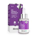 The Derma Co 15% Vitamin C Face Serum For Skin Radiance | 5% Niacinamide & Hyaluronic Acid | Non Irritating, Non Sticky |Brightening Serum for Dull Skin|For Men and Women -30 ml