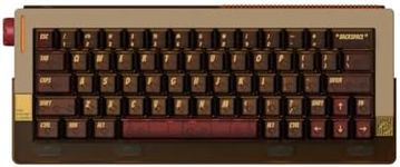 DRY STUDIO Retro 63 RT HE Magnetic Wired Gaming Keyboard with Mechanical Feel, Metal and PEI with 8K Low Latency and Mode Switching RGB - Hazy Amber