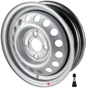 p4U Llanta de acero para remolque, 4 J x 13, 100 x 4, ET30, 500 kg, capacidad de carga ML 57 para caravanas (+ válvula Snap-In)