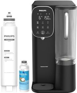 Philips Reverse Osmosis Water Purification Station. Purified 6°C Chilled Water to 95°C Instant hot Water. Two Purified Water jugs. Tested by SGS to removes PFAS, Fluoride and More. ADD6912BK/79.