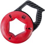 Gardner Bender FTS-65R Fish Tape, Corrosion-Resistant Plated Carbon Steel, Nylon / ABS Housing & UpperHand Design with Rubber Grip, 65 Foot Tape Length, Tough & Durable, ⅛ Inch Tape Width, Patented, Impact Modified Handle & Housing, Fishing Tape