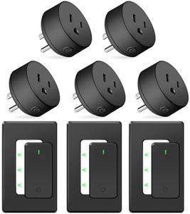 NineLeaf Remote Switch Outlet,Wireless Control Outlet Plug with Switch