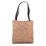 Old World Map Rustic Tote Bag