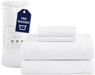 Queen Bed Sheets Set White - Oxygen