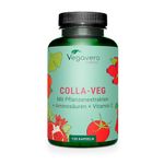 Vegavero Vegan Collagen Supplement | 2000 mg | Complex with L-Lysine, L-Proline, Vitamin C (Acerola) & Superfoods Extracts | NO Additives, Lab-Tested | 120 Capsules