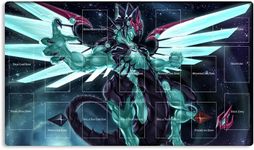 Mlikemat New Playmat Galaxy Eyes Photon Dragon TCG OCG CCG Trading Card Game Mat Mouse Pad with Zones + Bag (Z0039-172-A)