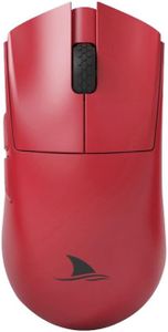 Darmoshark M3s Varun 2K Wireless Gaming Mouse, Ultra Lightweight, 2.8 oz (53 g), PAW3395, 26000dpi, Bluetooth 2.4Ghz USB-C (Red)