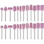 Create idea 2 Set/24pcs Nail Drill Bits Set Nail Art File Bits Tools Quartz Nail Drill Heads Manicure Accessories 2.35mm Shank for Manicure Pedicure Nail Polishing Burr