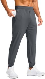 Soothfeel Men's Joggers with Zipper Pockets Golf Joggers Lightweight Sweatpants Athletic Workout Pants for Men Track 30" (Ink Grey, L)