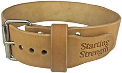 Starting Strength Weight Lifting Belt 3 Inch For Powerlifting, Weightlifting, Heavy Gym Training Workouts, For Men and Women - Single Prong Seamless Roller (SM, 25-35" Waist size not pants size)