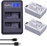 DuraPro 2Pcs LP-E8 Battery + LED USB Dual Charger for Canon LP-E8; Canon EOS 550D, EOS 700D, EOS 600D, EOS 650D, Rebel T2i T3i T4i T5i, Kiss X4 X5 X6i X7i DSLR Cameras