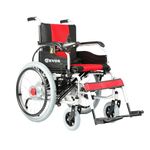 EVOX Electric Wheel Chair With 20AH Battery, 15-20 km per Charge, Lead Acid Battery With Electromagnetic brakes Specially-abled & Old Age WC-101E, 6 months Warranty on Battery