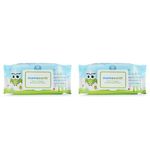 Mamaearth India's First Organic Bamboo Based Baby Wipes (72 Wipes) (Pack of 2)