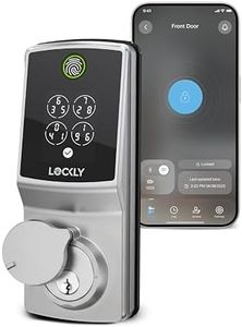 Lockly Secure Pro (2025 Latest Version), Smart Lock with Built-in Wi-Fi, New-Gen Fingerprint Door Lock, Keyless Entry Deadbolt, PIN Genie Keypad, Auto Lock, App Remote Control, Easy Installation