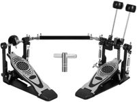 Double Bass Pedal, Double Chain Double Bass Drum Pedals, Double Kick Drum Pedal with Patch Suit for Kick Drum
