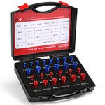 Nut and Bolt Thread Checker (Inch & Metric) Nut and Bolt Size Gauge- 14 Inch & 12 Metric New Individually Assembled Thread Gauge Suitable for Detecting Fixed Bolts or Threaded Holes in Enclosed Areas