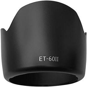 ET-60 Lens Hood for Canon EF 75-300 mm f/4-5.6 III, EF 75-300 mm f/4-5.6 III USM, EF-S 55-250 mm f/4-5.6 is II, EF-S 55-2 50 mm f/4-5.6 is (Not for ST) M,Canon 58,Canon mm Sun Visor