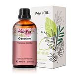 PHATOIL 1.01FL.OZ Geranium Essential Oil, Pure Geranium Oils for Diffuser, DIY Candle and Scented Products Making, 30ml Large Bottle Gift for Friends