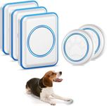 Full House Dog Doorbell for Potty Training, Wireless Pet Doggie Door Bell Training to Go Outside, Waterproof Touch Button, Over 1000 feet Range