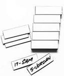 30 (0.5 x 1.625 Inch) Magnetic Name Lineup Board Tabs – Magnets for Magnetic Baseball Softball Line-Up Board Coach Marker Board