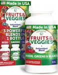 Lunakai USA Made Superfood Fruits & Veggies Supplement - All-in-One with 4 Blends & Scented Capsules, 180ct Super Veggie Capsules for Adults