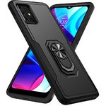 Kainevy Case for Samsung Galaxy A51 5G Phone Case Heavy Duty Protector Aesthetic Cool with Magnetic Stand Ring for Men Women Cover Samsung A51 5G Phone Case Military Grade Shockproof (Black)