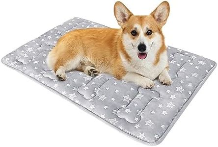 Dog Crate Mat (30" X 19"), Soft Dog Bed Mat with Cute Prints, Personalized Dog Crate Pad, Anti-Slip Bottom, Machine Washable Kennel Pad