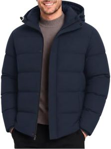 Yufawow Men Winter Hood Jacket Warm Puffer Coat Abrigo Invierno El Frio Chamarras De Piel Para Hombre Abrigos Chaqueta Suete Ropa Invierno Regalos de Navidad Papa Jaketa Masculino Jaqueta Masculina