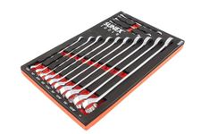 Sunex 9909 13 Pc. V-Groove SAE Wrench Set in EVA Foam 1/4"-1"