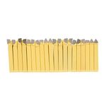 Turning Tool, 20Pcs 1/4” Lathe Tools Carbide Tipped Welding Milling Cutting Turning Tool Set for General Lathes, CNC Lathes