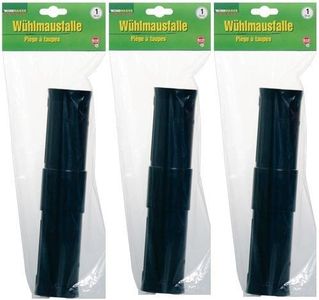 3er Set Röhrenfalle Maulwurffalle Lebendfalle Wühlmausfalle 242