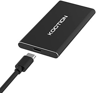 KOOTION SSD 500GB Externo Portable USB 3.1 Tipo C Disco Duro Portátil SSD Type C, Alta Velocidad de Lectura y Escritura de hasta 550 MB/s y 500 MB/s, para Windows, MacBook, Xbox, Smart TV, PS3/4, 41g