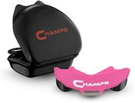 Champs Breathable Mouthguard for Boxing, Jiu Jitsu, MMA, Muay Thai, Sports, and Wrestling. Easy Fit Boxing Mouthguard Super Tough MMA Mouthguard. Combat Sports Mouthpiece (Pink, Ages 10 and Above)