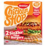 Birds Eye Chicken Shop 2 Sizzler Fillet Burgers, 227g (Frozen)