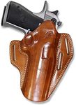 Premium The Ultimate Leather OWB Pancake Holster Fits, Desert Eagle All Calibers with 6" Barrel, Right Hand Draw, Brown Color #1089#