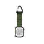 Nylon Strap Compatible with Apple Watch Fob Clip Holder Carabiner,Military Tactical Band Breathable Molle Webbing Canvas Keychain with Metal Buckle for iWatch Series Ultra 8 7 6 5 4 3 2 1 SE Smartwatch (42/44/45/49, army green)